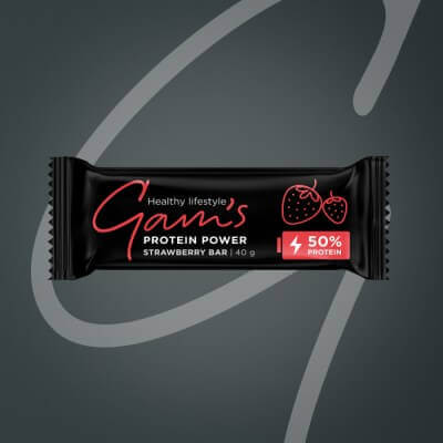 Gam's Протеинов POWER BAR ЯГОДА 50% протеин