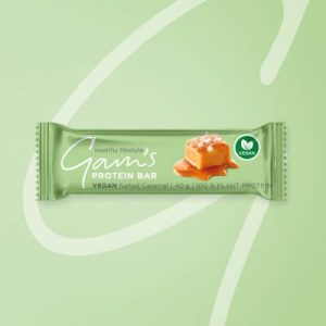 Gam's Протеинов ВЕГАН бар СОЛЕН КАРАМЕЛ